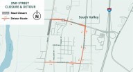 Portion of 2nd Street to close in South Valley for renovations