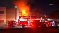 Firefighters battle greater alarm fire at one-story commercial structure in Harbor Gateway