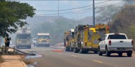 Firefighters battle brush fire in Kapolei