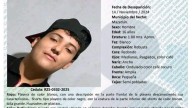Valfred Yahir, de 16 años, tiene desde noviembre de 2024 desaparecido en Mazatlán