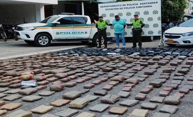 Más de 600 toneladas de cocaína han sido incautadas este año en Colombia