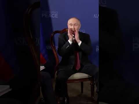 Putin Breaks From His Typical Stone-Faced Expression Moments Before Trump Meeting Begins #shorts