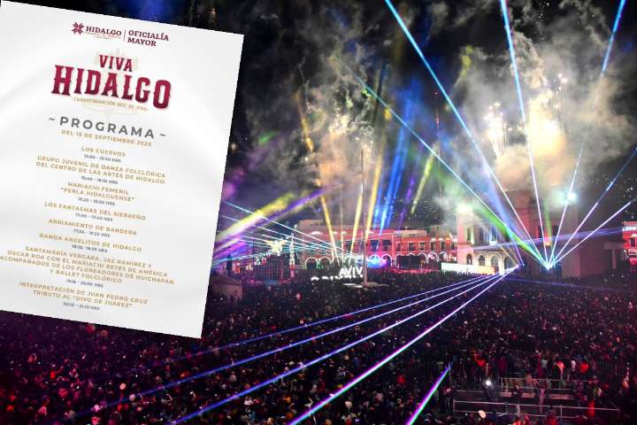 Anuncian programa para el 15 de septiembre en plaza Juárez de Pachuca