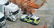 Armed police swarm man at ferry terminal after bomb scare