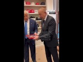 MAGA merch stocked in room near Oval Office