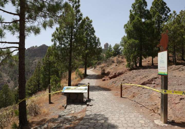 El Cabildo de Gran Canaria cierra los senderos de la cumbre por el riesgo de incendios forestales