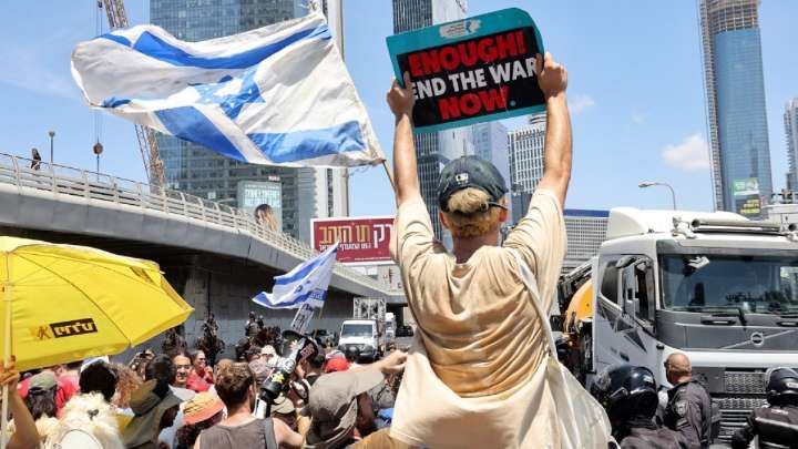 Israelis hold protest to end Gaza war and ‘bring back the hostages’