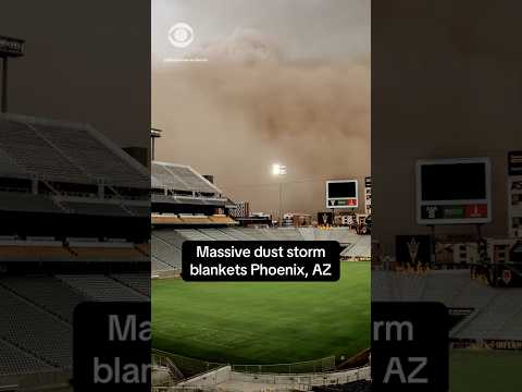 Massive dust storm known as a haboob blankets Phoenix, Arizona, area #shorts