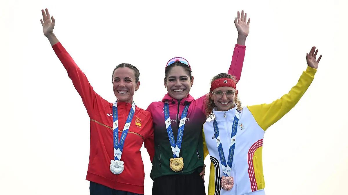 Triatleta Anahí Álvarez, campeona en los Juegos Mundiales en China