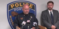 Portage Police Dept. hold press conference after officer is arrested