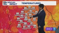 Showers and storms will fizzle out by the late evening