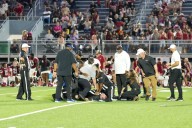 High school football referee hailed as a hero after administering CPR to colleague who collapsed on field in Sylacauga
