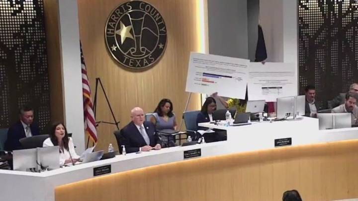 Heated exchange between Harris County Judge, commissioners over tax rate proposal