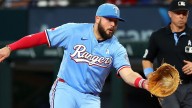 Rangers' Jake Burger to have tests on sore wrist, out 2