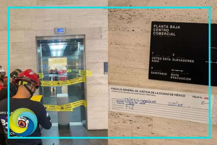 Cierran plaza Mítikah en CDMX tras desplome de elevador