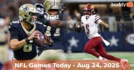 NFL Games Today (August 24, 2025): What’s on TV, and What’s Next?