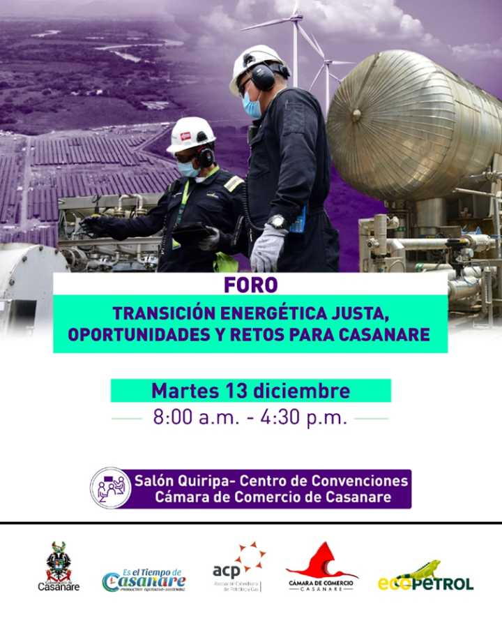 Casanare analizará los retos y oportunidades de la transición energética para el departamento