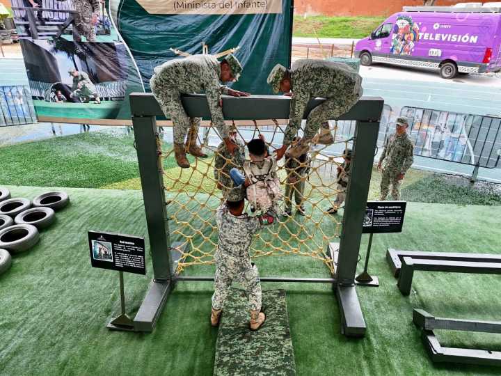La Gran Fuerza de México se exhibe en el Parque Primavera Oaxaqueña