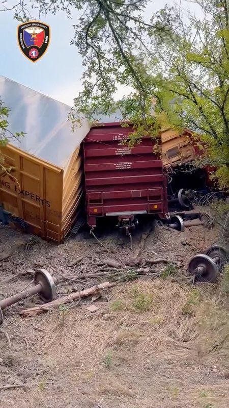 Union Pacific train derails in Texas, no hazardous material leaks
