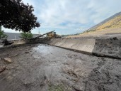 'Waves crashing down the mountain;' more than 200 volunteers help with massive mudslide cleanup