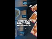Take a look at some of the new tasty foods coming to Commanders' games this season