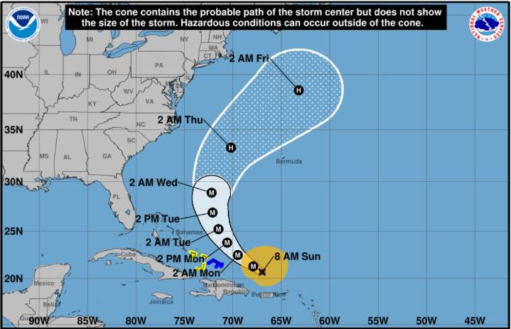 Hurricane Erin grows in size. Dangerous surf, beach erosion expected on East Coast.