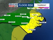 WRAL Weather Alert Day: Flood threat comes with late-day rain on Thursday, drier weekend ahead