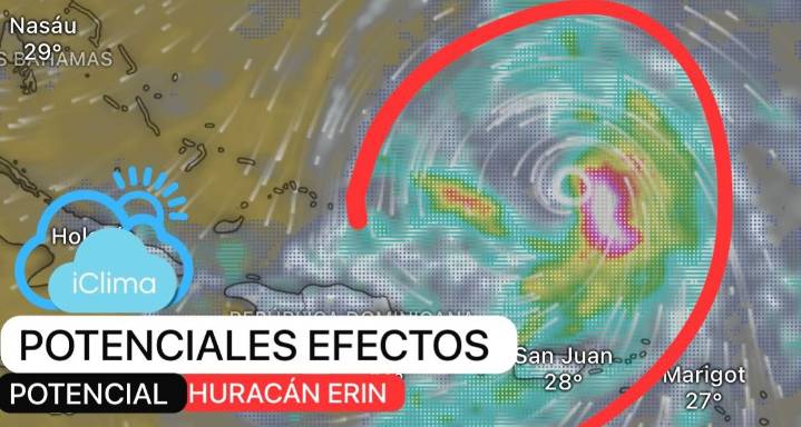 Tormenta Erin dejaría lluvias en el Caribe colombiano durante el puente festivo