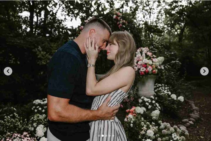 Taylor Swift anunció que se casa con Travis Kelce (+Fotos)