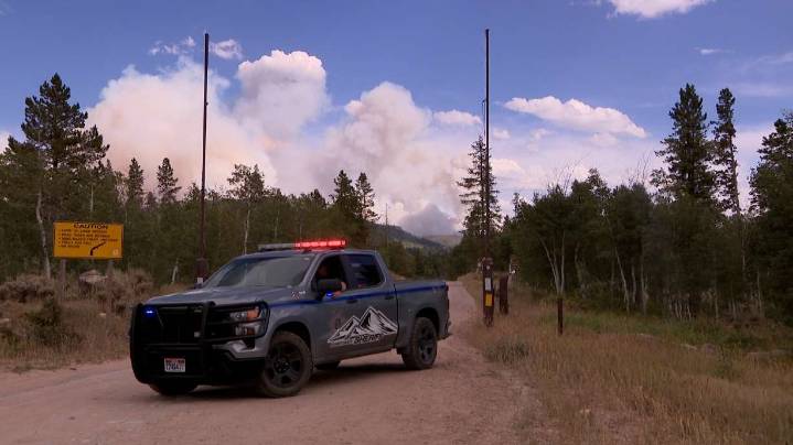 Campers evacuated after fire breaks out near Mirror Lake Highway in Summit County