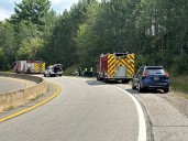 One injured following motorcycle crash on I