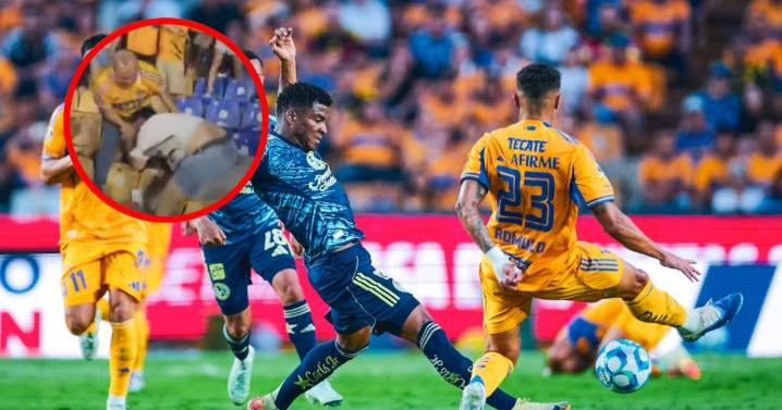 ¡Lamentable! Aficionados de Tigres se agarran a golpes en las tribunas tras derrota ante América (VIDEO)