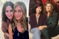 Jennifer Aniston and Courteney Cox delight fans with BFF selfie