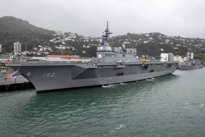 Japanese warships visit New Zealand's capital for the first time in almost 90 years