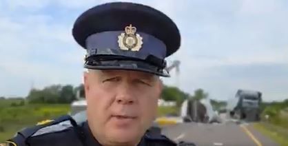 Two drivers suffer series injuries in collision on Highway 403 in Brant County