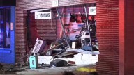 Westmont police say driver charged with DUI after car crashes into Uncle Jon's Music store on Cass Avenue