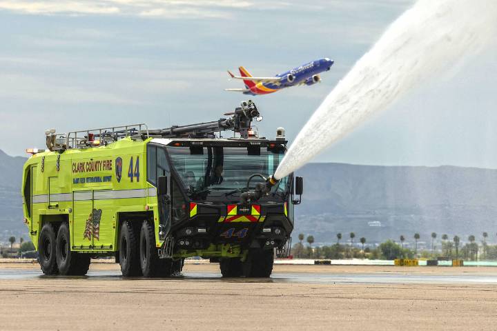 Las Vegas airport unveils state-of-the-art fire trucks — PHOTOS 