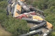 35 Union Pacific train cars derail near Texas town, no injuries reported