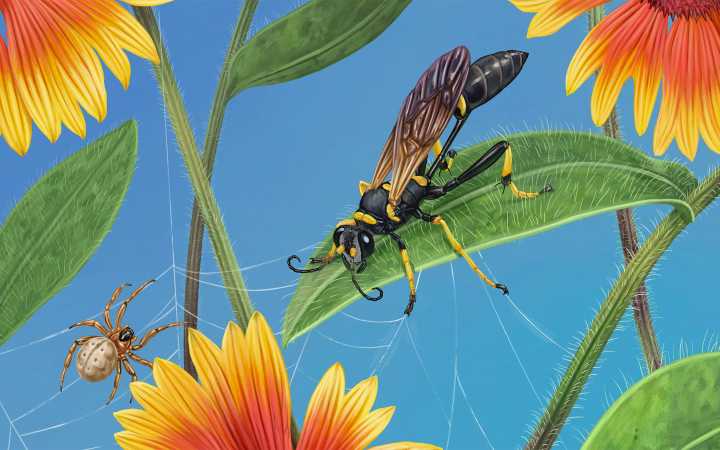 This Solitary Wasp Is Indifferent to Humans, Cruel to Spiders, and Neglectful of Her Children