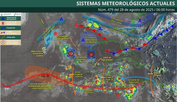 Alertan por lluvias muy fuertes hoy en Nayarit