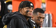 Justin Fields, Russell Wilson meet-up captures attention after joint practice