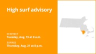 High surf advisory issued for Bristol County from Tuesday to Thursday