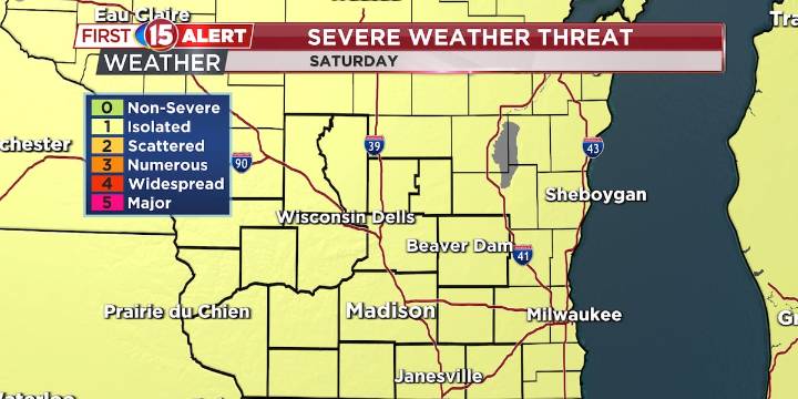 First Alert Day for Saturday