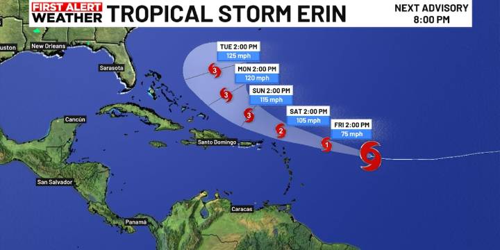 Erin to become major hurricane. Will Florida feel it?