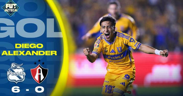 Gol de Diego Alexander | Tigres 6 - 0 Puebla | Jornada 4 