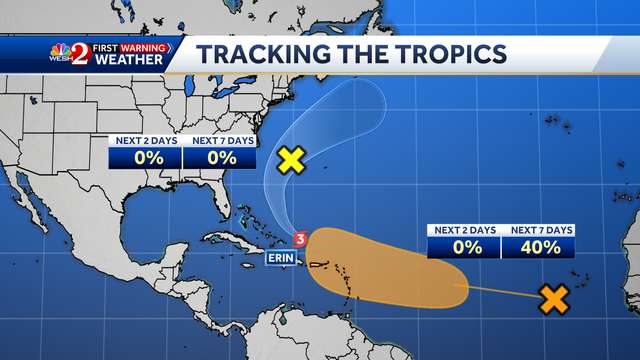 National Hurricane Center tracking 2 new areas of interest