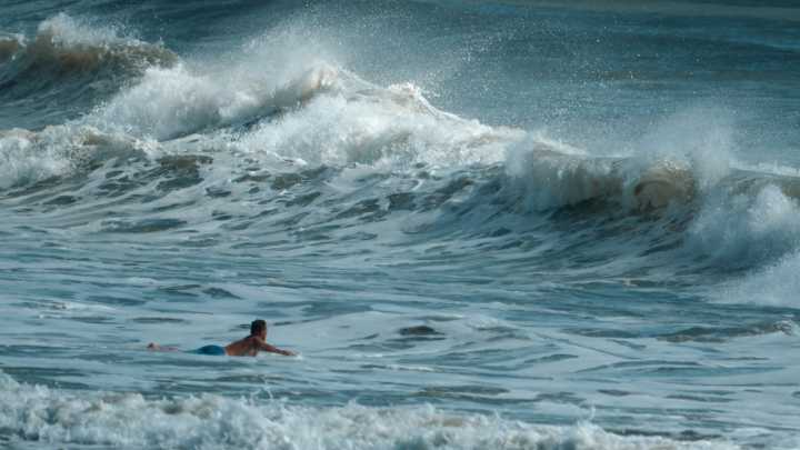 Brevard Beaches as Hurricane Erin impacts the waves.