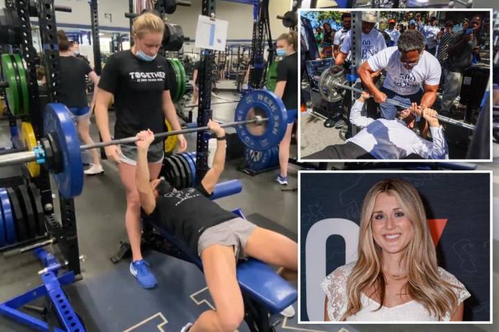 Riley Gaines latest to mock Zohran Mamdani's failed bench press