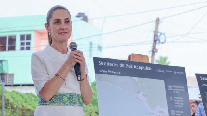 Sheinbaum Da Banderazo a Programa de Senderos Seguros para "Enchular" a Acapulco