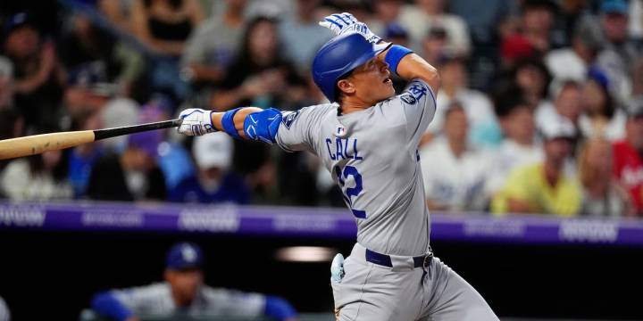 Alex Call has 4 hits in Dodgers' rout of Rockies